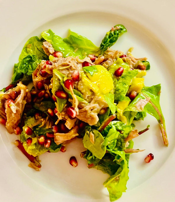 Uncle A's Pomegranate Turkey Salad with an Asian Twist!